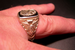 Anello Legione Condor, argento placcato oro